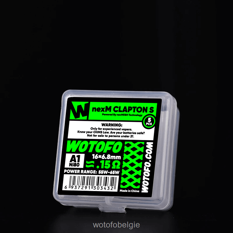 Wotofo NEXMESH gaas spoel nexmesh clapton s 5st - Wotofo Antwerpen 04BBX312