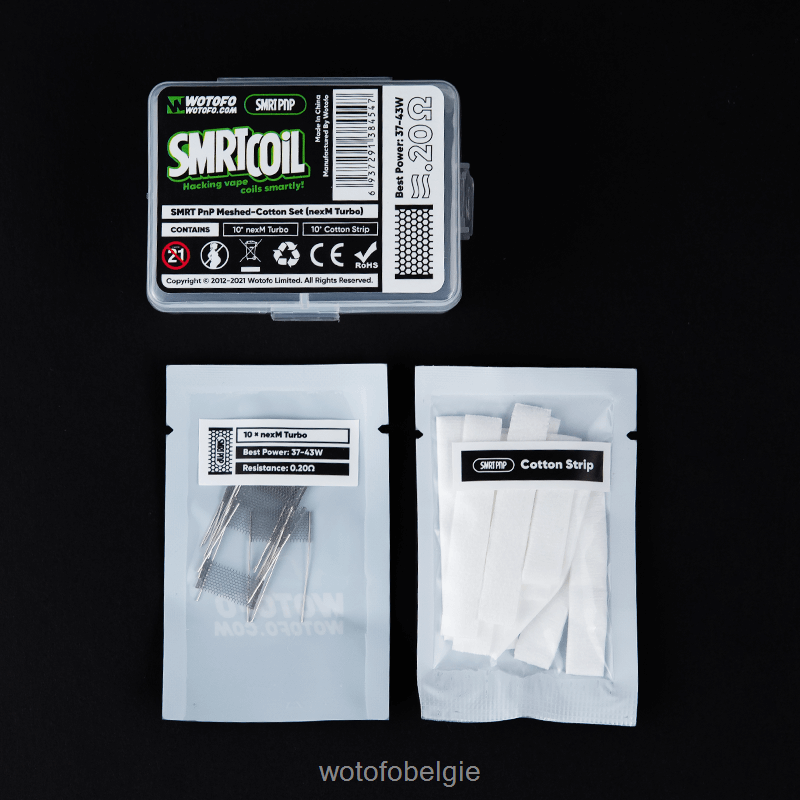 Wotofo SMRT pnp mesh-katoenen set Nexmesh-turbo - Wotofo Disposable Vapes 04BBX339