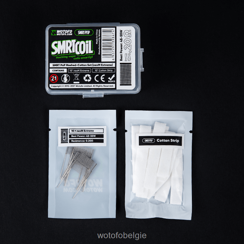 Wotofo SMRT pnp mesh-katoenen set Nexmesh-turbo - Wotofo Disposable Vapes 04BBX339