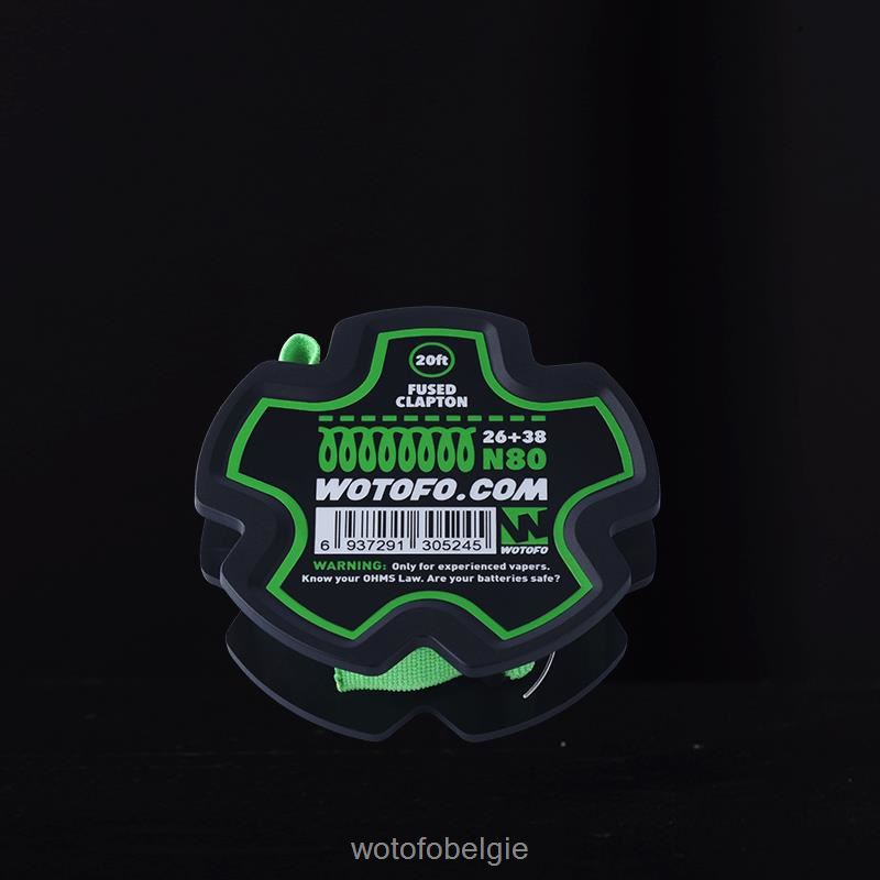 Wotofo voorgebouwde draadspoel gefuseerde clapton - Wotofo België 04BBX360