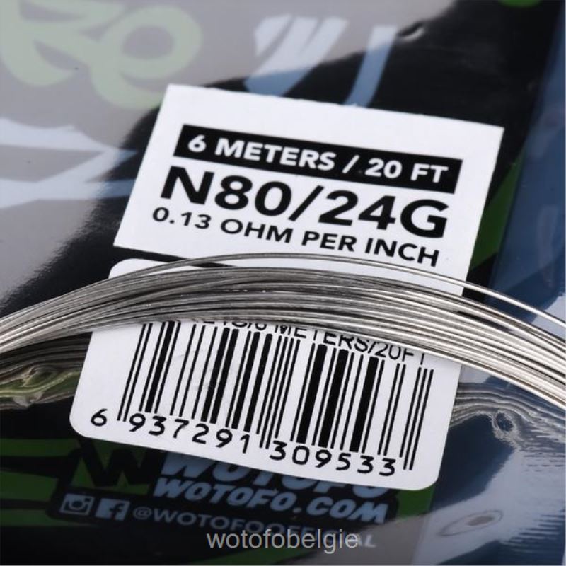 Wotofo voorgebouwde draadspoel ni80 wedstrijddraad - 24g - Wotofo Brussel 04BBX361