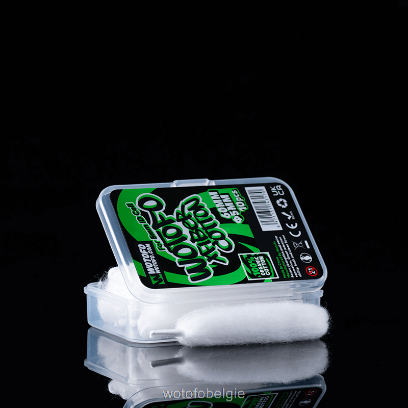 Wotofo xfiber katoen voor id-spoel 5 mm dik 10 stuks - Wotofo Vape Review 04BBX348